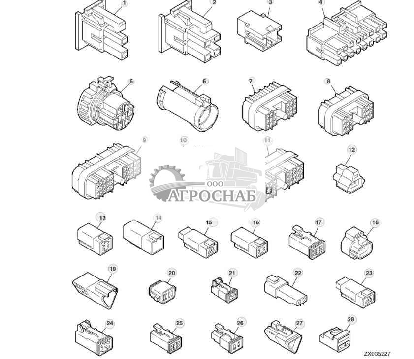 Аксессуары жгута проводов 